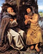 SAVOLDO, Giovanni Girolamo St Anthony Abbot and St Paul painting